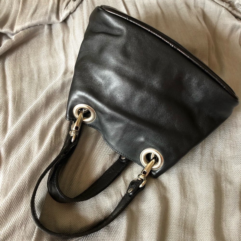 Russell & Bromley Black Leather Handbag